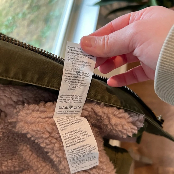 Madewell women’s Sherpa trimmed surplus jacket size small - Picture 9 of 11